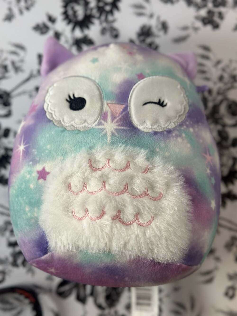 Squishmallows Solina the Galaxy Winking Owl 8-inch Plush